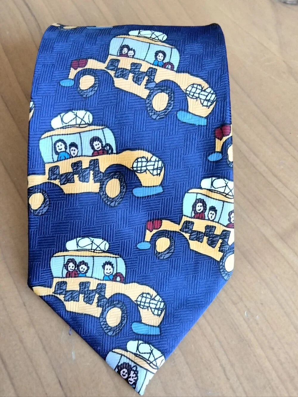 Beans McGee VTG Cartoon Happy Days Happy Taxi Polyester Necktie